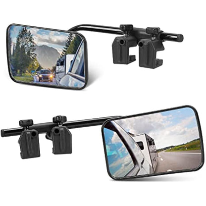 SUPAREE Car Towing Mirrors Caravan Towing Mirrors Caravan mirrors for Cars Wing Mirror Extensions for caravan towing with Clamps Safe Universal Pair