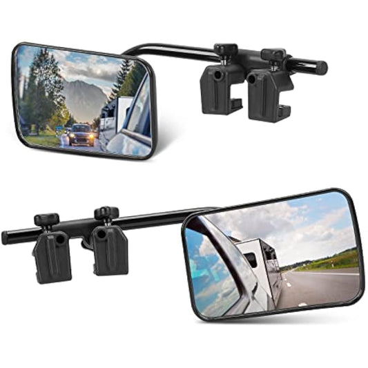 SUPAREE Car Towing Mirrors Caravan Towing Mirrors Caravan mirrors for Cars Wing Mirror Extensions for caravan towing with Clamps Safe Universal Pair