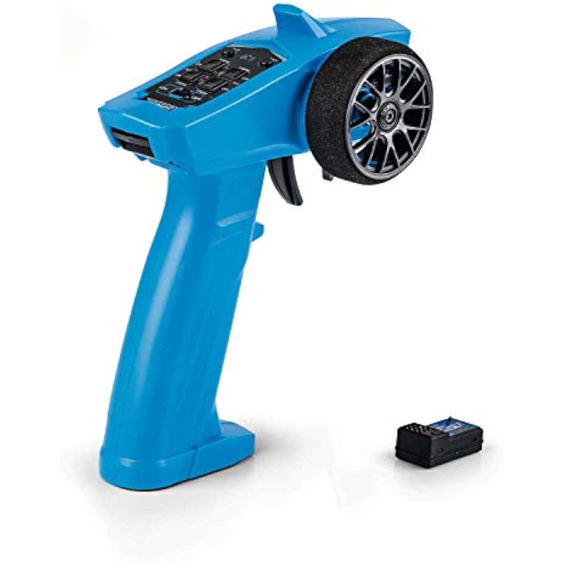 Carson 500500100 Reflex Wheel Start 2.4G Radio, Model Building, Accessories, Remote Control, Receiver, 3 Channels, Tamiya Kit Compatible, Blue
