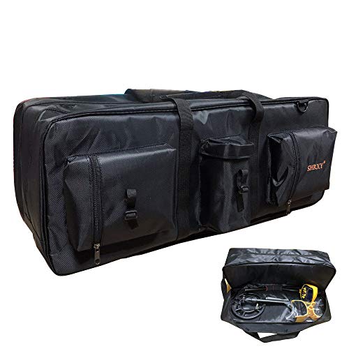 Metal Detector Carry Bag Portable Waterproof Canvas Storage Bag Double-layer Carry Tools Organizer Backpack for Metal Detect