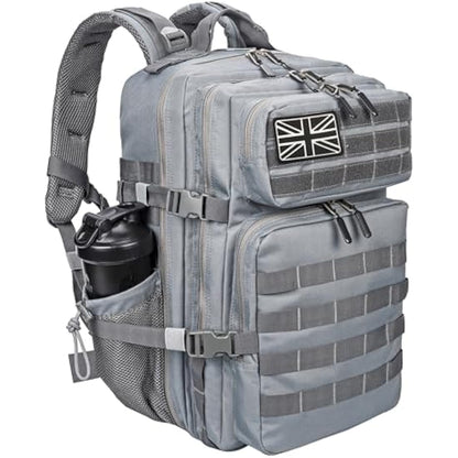 LHI Military Tactical Backpack for Men and Women 45L Large waterproof Rucksack for School, Hiking, Trekking, Hunting