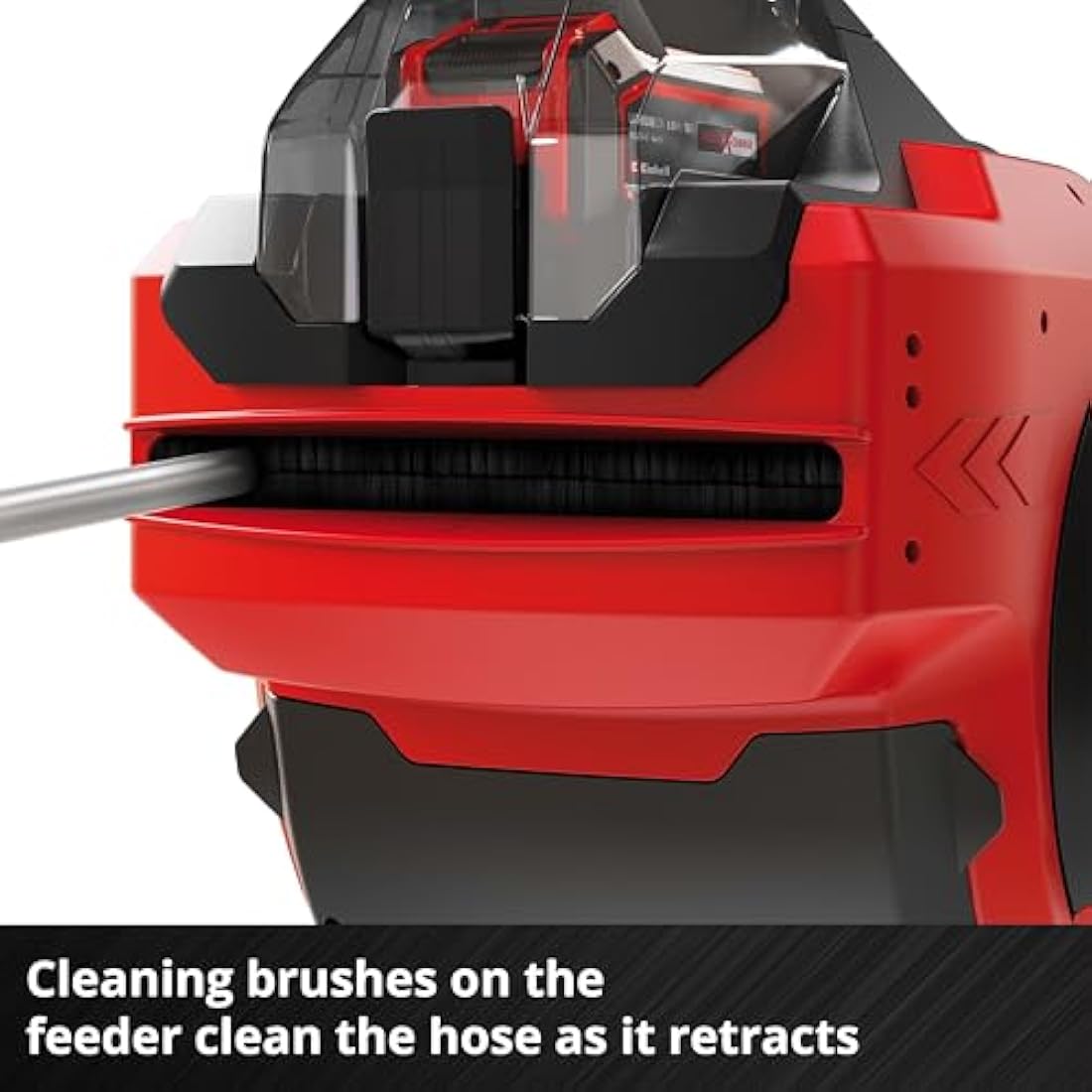 Einhell Wall Mounted Retractable Hose Reel with 30m Hose - Battery Powered Automatic Hose Retraction, Swivels 180°, 30m Garden Hose & Accessories - GE-HR 18/30 Li (Supplied Without Battery)
