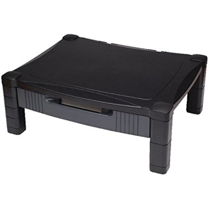 Contour Ergonomics Adjustable Monitor Stand with Drawer Black