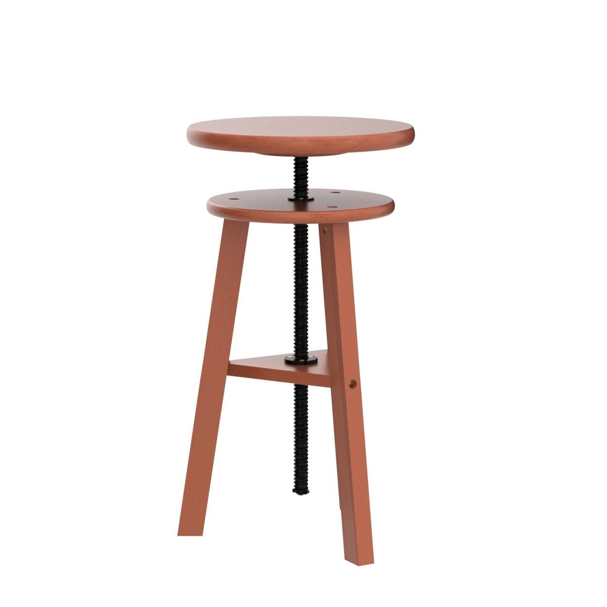VISWIN Wooden Drafting Stool, 19-26" Adjustable Height, Solid Beech Wood Stool for Studio, Office, Home Kitchen, Bars, Artist Stool Chair for Painting
