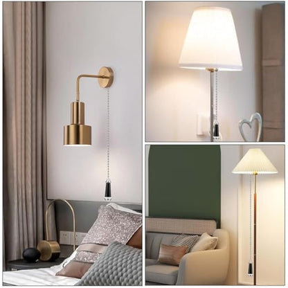 TXErfolg 2Pcs Light Pull Chain Extension with Ball Chain 85cm Length Bathroom Light Pull Cord Handle Chrome Light Switch Pull Chain for Shower/Ceiling/Toilet Light Fan Switch Blinds(Black)