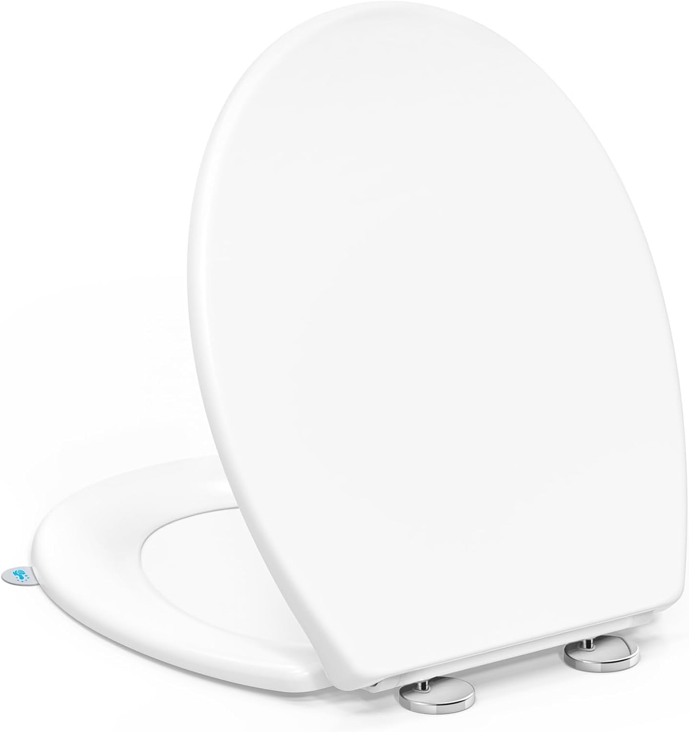 YEAUPE PRO Toilet Seat Soft Close - O Shape White Toulet Seats with Lid Lifter,Quick Release for Easy Cleaning,Heavy Duty,Loo Toilet Seat with