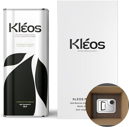 Kleos Extra Virgin Olive Oil 5L – New Harvest 2024/25 – Cold-Pressed Greek Olive Oil from Koroneiki Olives – Premium Quality