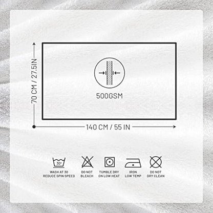 X11 Homeware Bath Towels Pack of 4 Egyptian Cotton Towel Set Highly Absorbent Soft Bathroom Towels Set of 4 Ring Spun Cotton Quick Dry Large Towels (White)