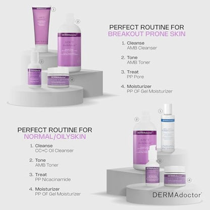 DERMAdoctor Picture Porefect Oil-Free Face Gel, Moisturizing, Soothing, Protecting and Supports Skin Healing with Rose Water, Zinc, Copper and Magnesium 50ml (20335-7)