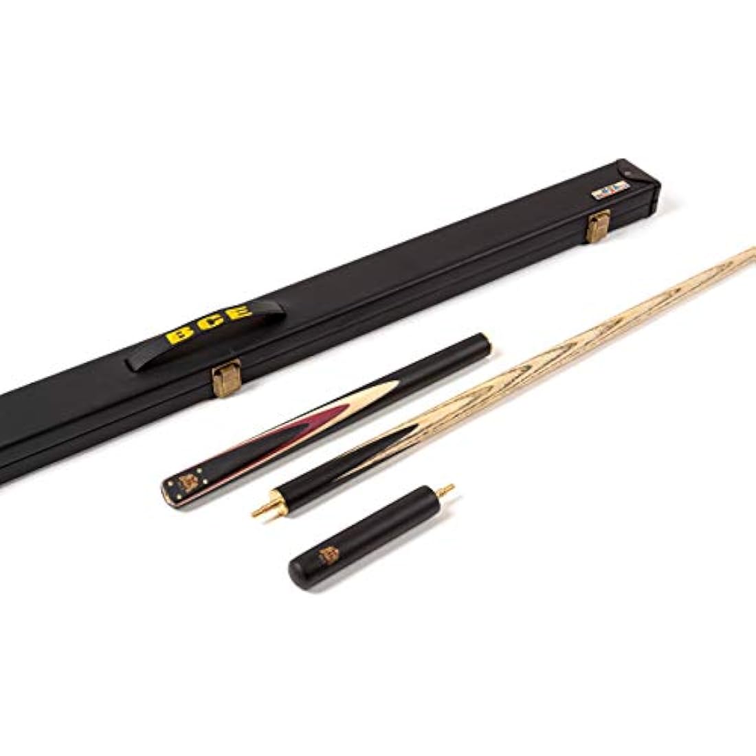 BCE Heritage Sapele Mahogany ¾ Cut Cue- 145cm- 9.5mm tip with 15cm extension and hard case