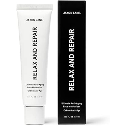 RELAX AND REPAIR Anti Aging Face Moisturizer for Men | Anti Wrinkle Cream for Face, Night Cream, Eye Cream with Niacinamide (Vitamin B3), Hyaluronic Acid, Vitamin E & Ceramides For Skin by Jaxon Lane