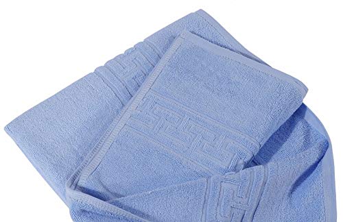 Indus Textiles Bath Sheets Large x 2-100% Egyptian Ring Spun Cotton Highly Absorbent and Soft - Sky Blue