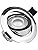 sanlumia 10X LED Tilt Ultra Slim Spotlight, Round Recessed Ceiling Downlight, 5W 450lm, 6400K Cool White, Chrome Finish