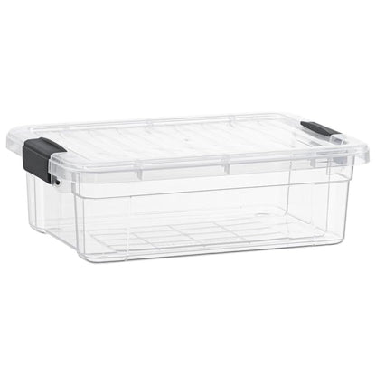Superio Clear Storage Box with Lid, 16 Quart Plastic Container Bins for Organizing, Stackable Crates, BPA Free, Non Toxic, Odor Free