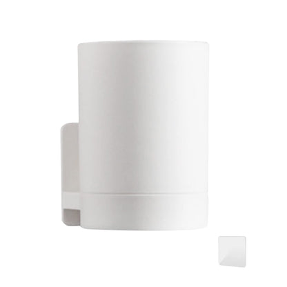 Anwangda Wall Mounted Toothbrush Holder, No Drilling Non-marking Sticker Multifunction Tooth Mug Toothpaste Accessories Sets for Bathroom to Keep