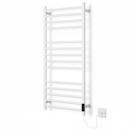 Manissa Siena White Electric Heated Towel Rail 600mm W x 1000mm H