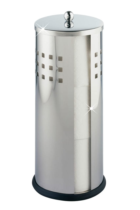 Wenko 16637100 Spare Toilet roll Holder Ancona Shiny, Metal Stainless Steel, 13 x 34 x 13 cm, Shiny