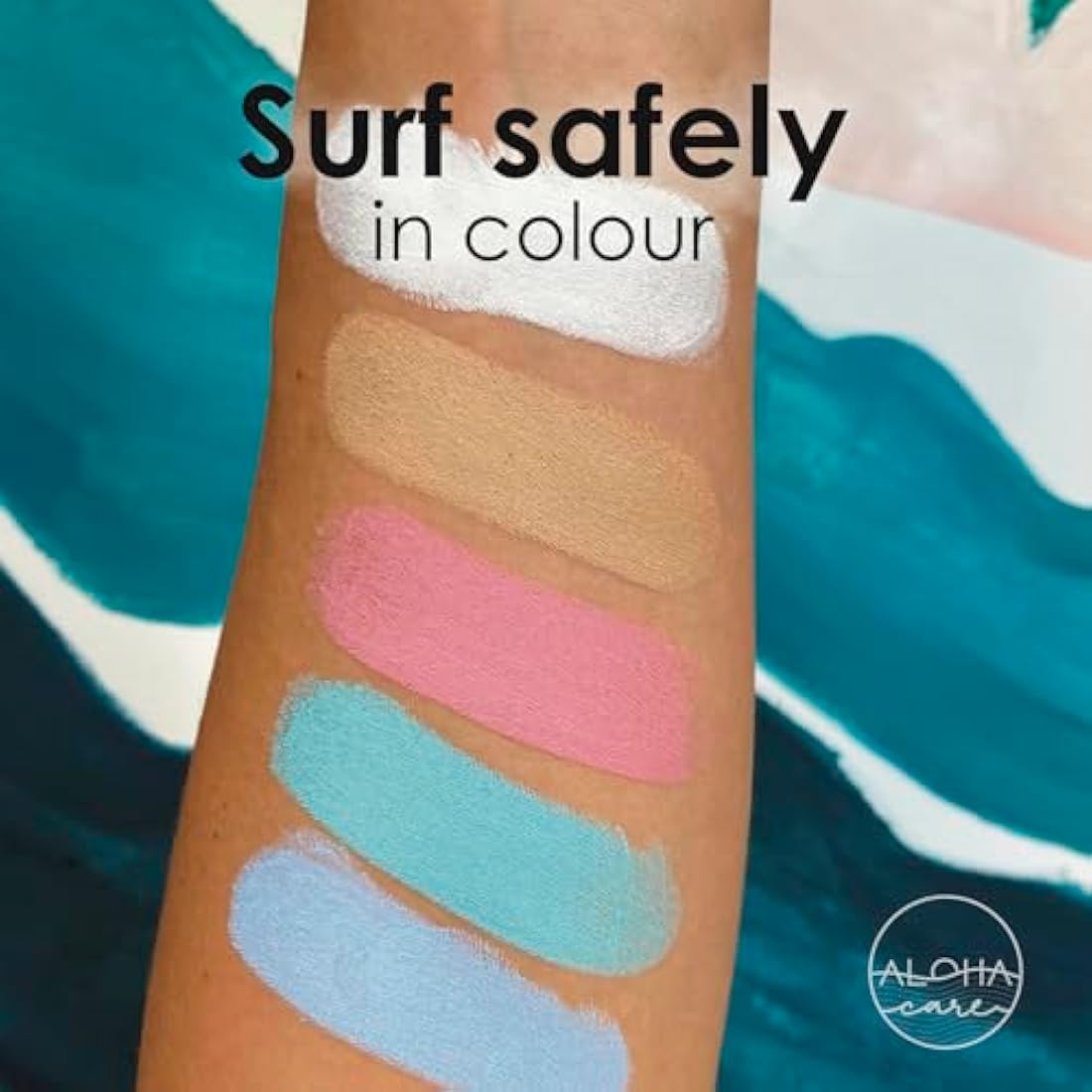 Aloha Sun Stick SPF 50+, Ideal for Water Sports & Surfing, Mineral Sunscreen Stick SPF 50 Face, Sunblock Stick, Sun Block Sticks for Face, SPF Stick, Zinc Stick Alternative Sunstick, 2pcs blue + beige