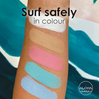 Aloha Sun Stick SPF 50+, Ideal for Water Sports & Surfing, Mineral Sunscreen Stick SPF 50 Face, Sunblock Stick, Sun Block Sticks for Face, SPF Stick, Zinc Stick Alternative Sunstick, 2pcs blue + beige