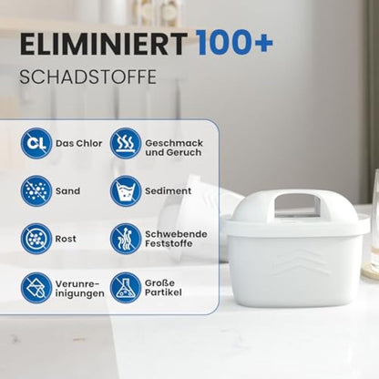 EVERSPRING Water Filter Cartridges Compatible with Brita Maxtra+, Maxtra Plus, Mavea, Anna Duomax, 12 Pieces
