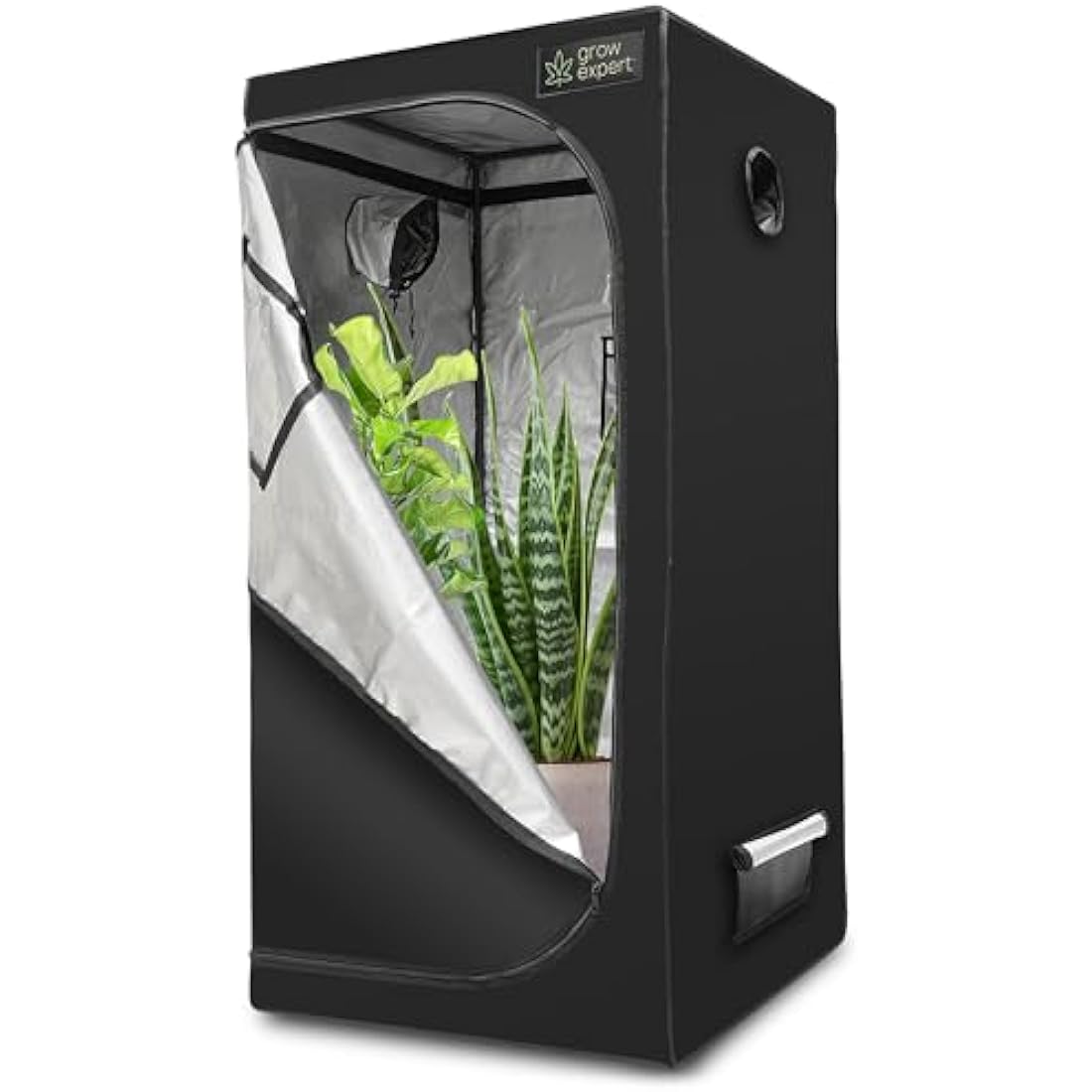 Premium Grow Tent - 1680D fabric, Diamond reflective interior, Strongest zips, Ultra-tight and high grow tent, EZ-View window, Grow Box 6 sizes (60x60x160cm)