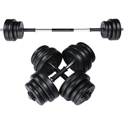 RIP X 30kg Adjustable Dumbbell Barbell Weight Set in Chrome with Bar Joiner Included