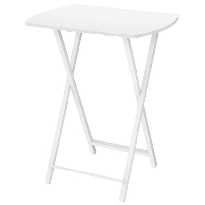 HOOBRO Side Table, Folding Tray Table, Snack Dinner Table for Eating at Couch, Sofa End Table for Small Space, Living Room, Industrial, Easy Storage