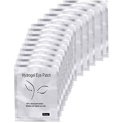 Yorgewd 100 Pairs Under Eye Gel Pads Eyelash Extension Pads Lints Free Eyelash Patches for Pro Salon & Individual Eyelash (100 Pairs)