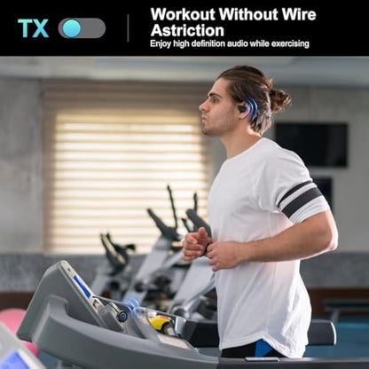 Giveet Bluetooth V5.3 Transmitter Receiver for TV, 2-in-1 Wireless Transmitter Adapter for TV Airplane PC MP3 Gym, Bluetooth Receiver for Wired Speakers Headphones, No Delay, Pair 2 Devices, 16 Hours