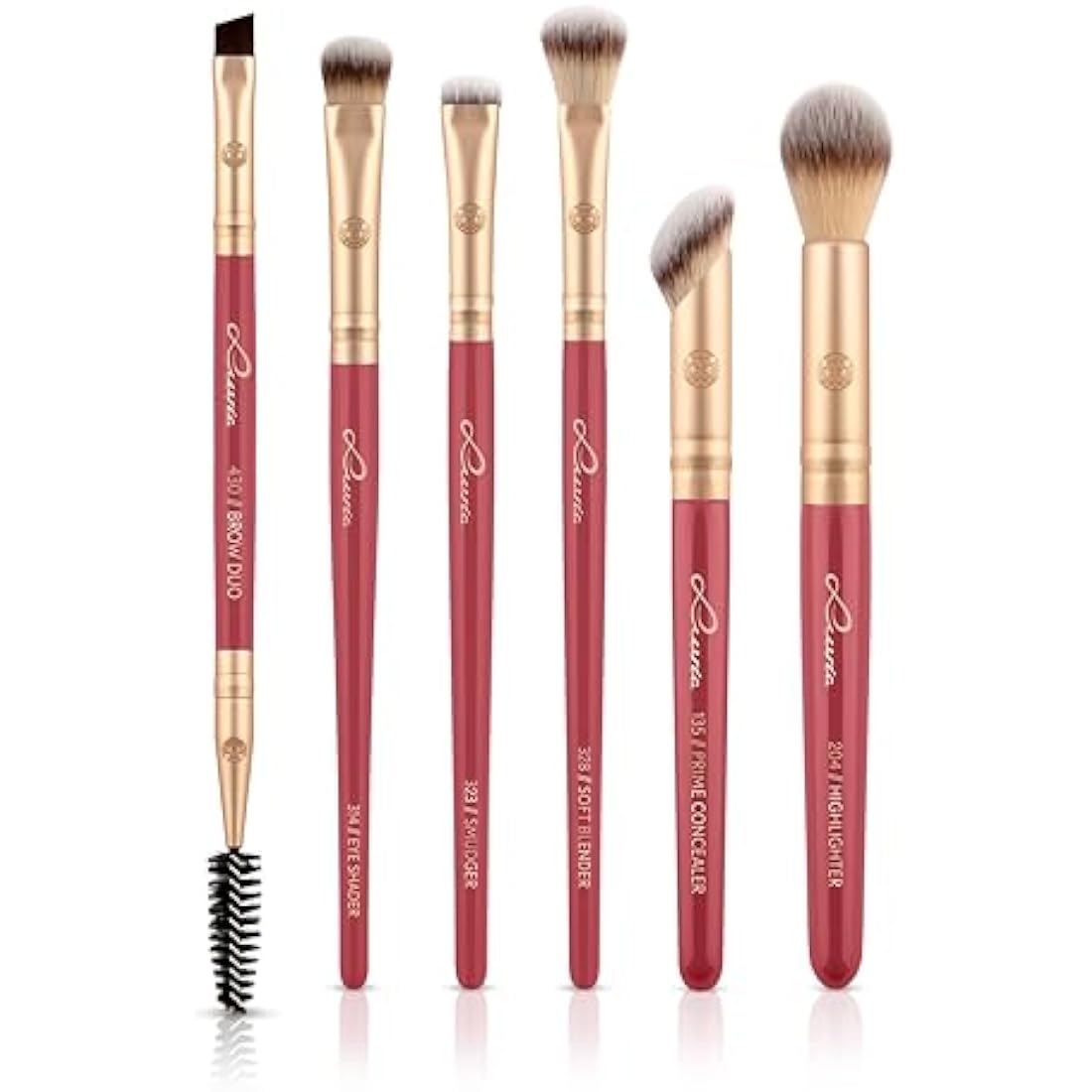 Luvia 14-Piece Makeup Brush Set - Vegan Cosmetic Brush Set with XL Powder Brush, Sponge & Blender - Ideal for Beginners & Professionals - High-Quality Makeup Brushes for Perfect Makeup