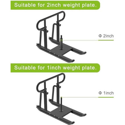 Kipika Weight Sled, Fitness Sled, Fitness Strength Training Sled, Speed Training Sled - Heavy-Duty Weight Training Equipment for Muscle Building and Explosive Power - Suitable for 1” & 2“ Weight Plate