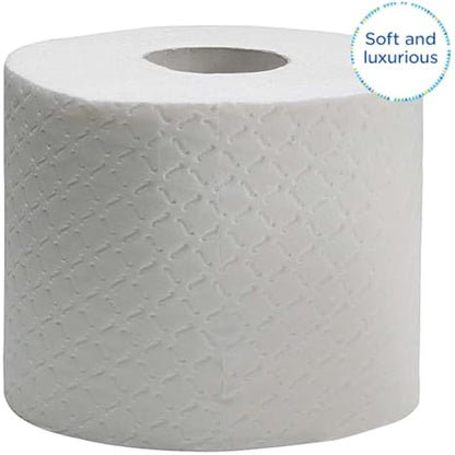 Kleenex Toilet Roll 8484 4-Ply Premium Quilted Toilet Paper, Soft, Flushable, FSC Certified, Luxury Bathroom Tissue, 24 Rolls x 160 Sheets (3,840 Sheets Total)