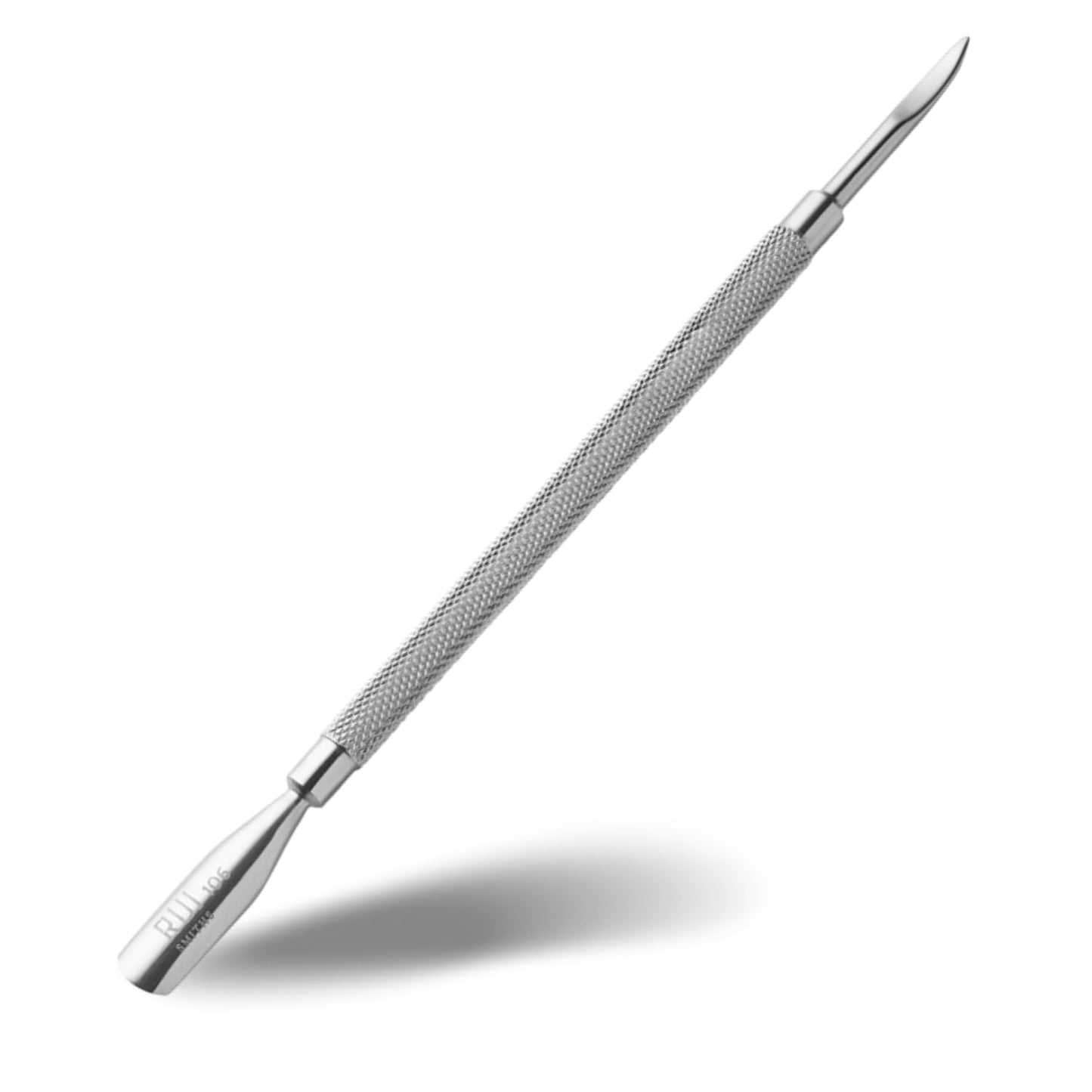 Rui Smiths Professional Double Ended Hypoallergenic Stainless Steel Metal Pusher (Cuticle Pusher) - Style No. 106