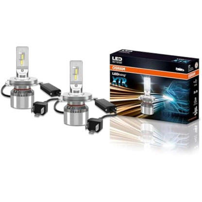 OSRAM LEDriving XTR, ≜H4 LED headlight lamps, cool white LED light, off-road only, 64193DWXTR, folding box (2 lamps)