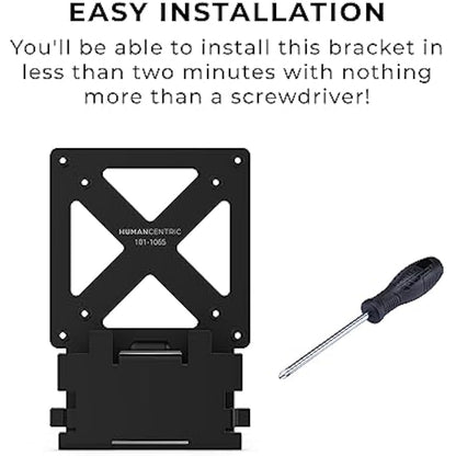 HumanCentric VESA Mount Adapter Compatible With Samsung Curved T55 Series 27” and 32” Monitors, Bracket Mounts Monitor to Stand, Arm, Desk with 75x75 or 100x100mm Pattern, Hardware Included