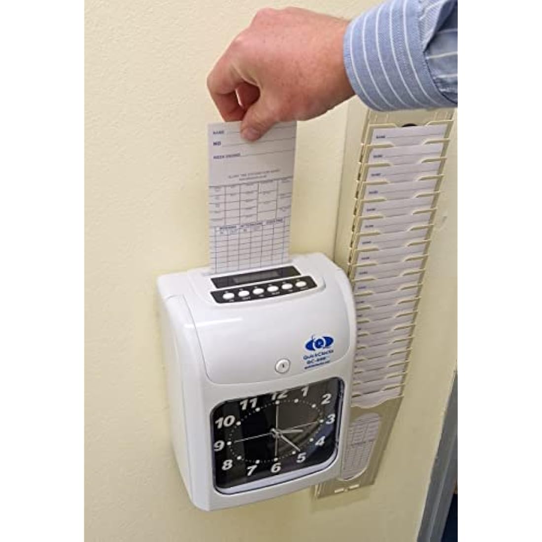 QuickClocks Weekly Clocking in Cards (Pack 500 Cards) for QC500N, QC500D and QC400 Clocking in Machines