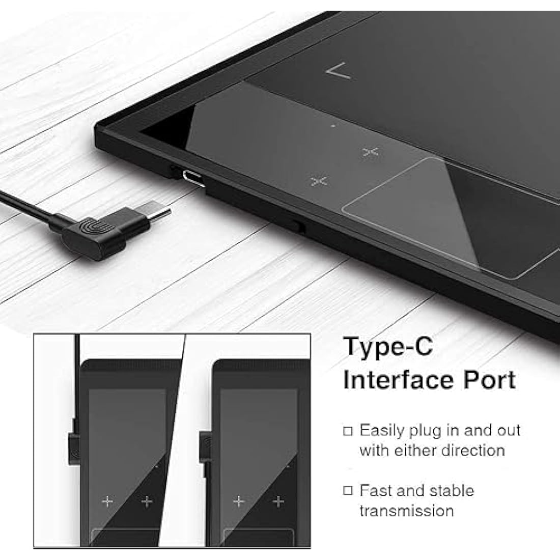 Digital Graphics Drawing Tablet, 4 Touch Keys 1 Panel, Battery-free Pen, Pad VEIKK A30 Electronic Writing Tablet for Laptop PC Mac Windows Linux