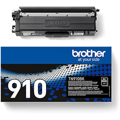 Brother TN-910BK Toner Cartridge, Black, Single Pack, Ultra High Yield, Includes 1 x Toner Cartridge, Brother Genuine Supplies