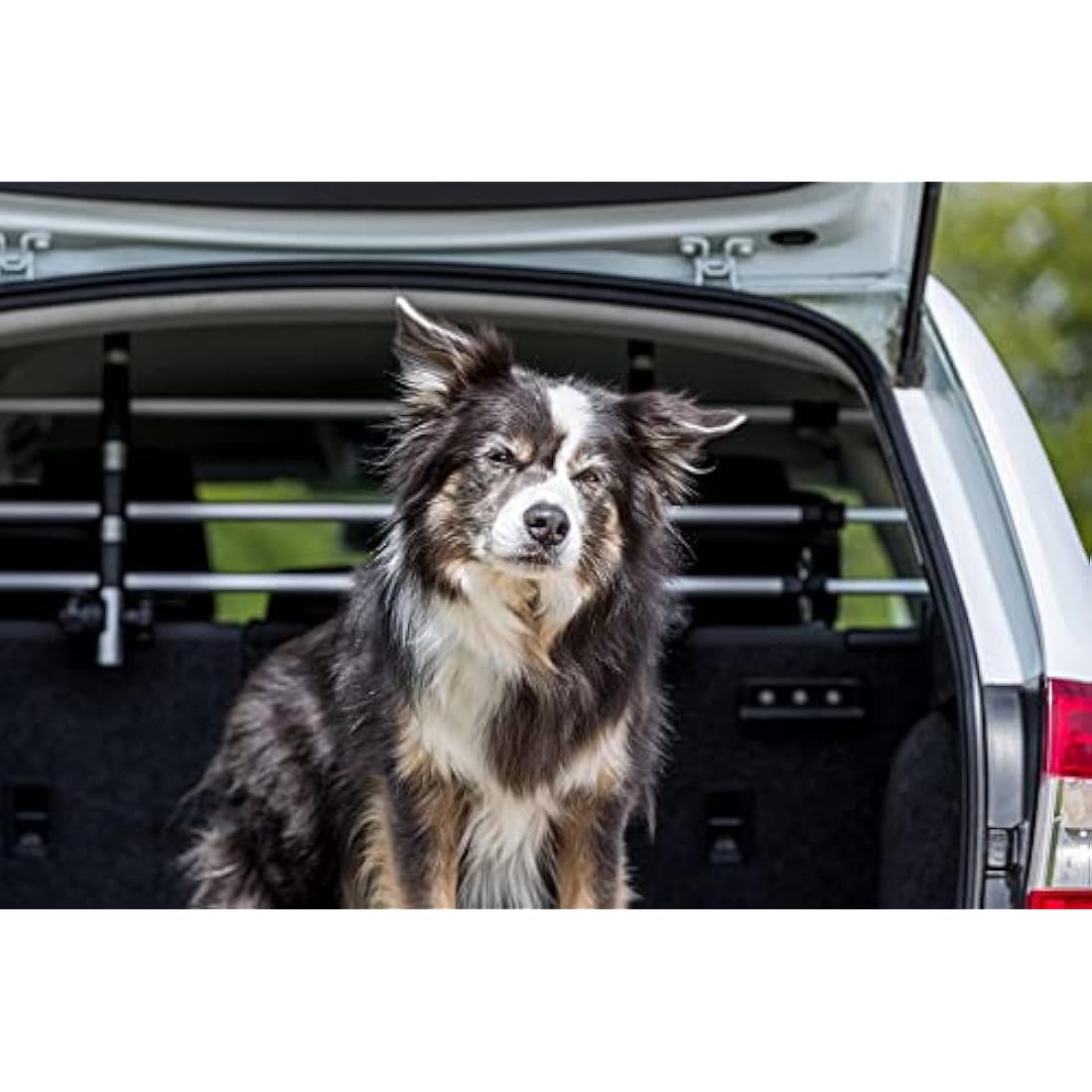 Trixie 13171 Car Grille, Width 96-163 cm Height 34-48 cm, Silver/Black, 3031g [Energy Class A]