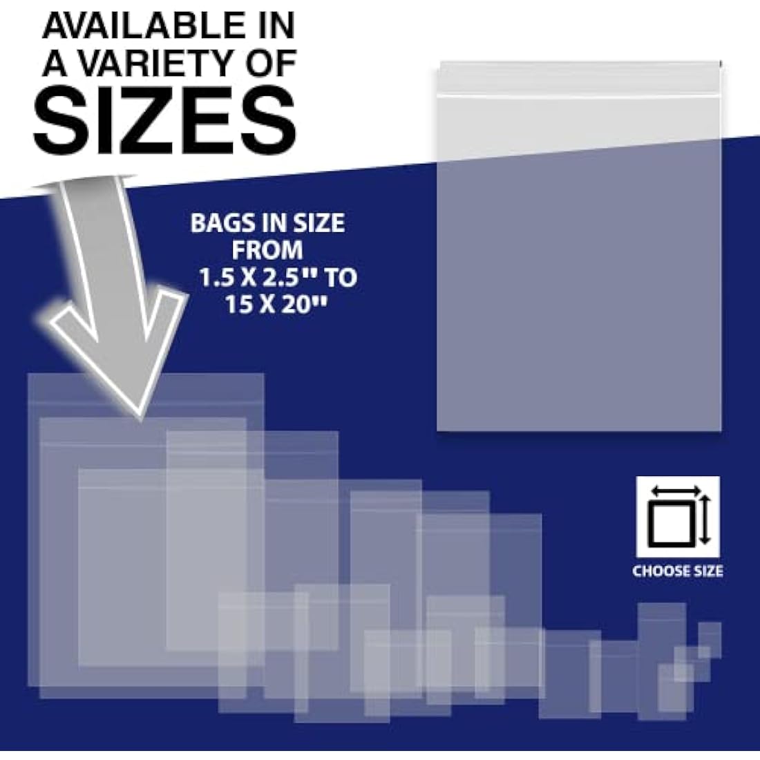 100 Grip Seal Bags 11" x 16" | Reusable Strong Zip Lock | Clear Resealable Plastic Bags | Polythene Packaging for Food Storage, Jewellery - by Sabco (11" x 16")