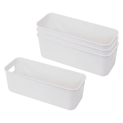 GmeDhc 4 Pack Plastic Storage Box, Storage Basket