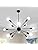 LynPon Sputnik Chandelier Black Industrial Sputnik Light 12 Lights Vintage Ceiling Fixture Modern Pendant Lighting for Living Room Bedroom