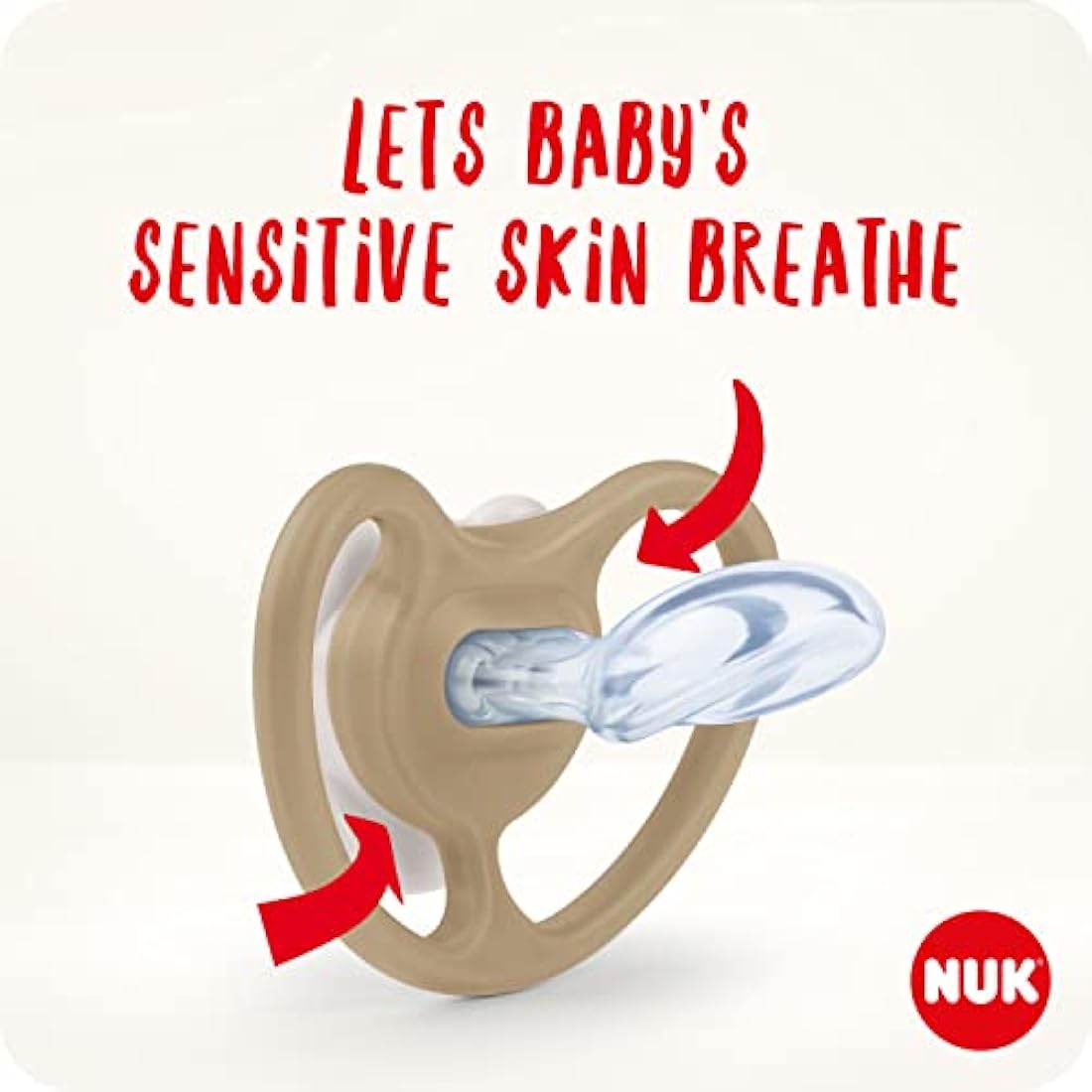 NUK Space Baby Dummy | 6-18 Months | Soothers with Extra Ventilation for Sensitive Skin| BPA-Free Silicone | Disney Winnie the Pooh | 2 Count