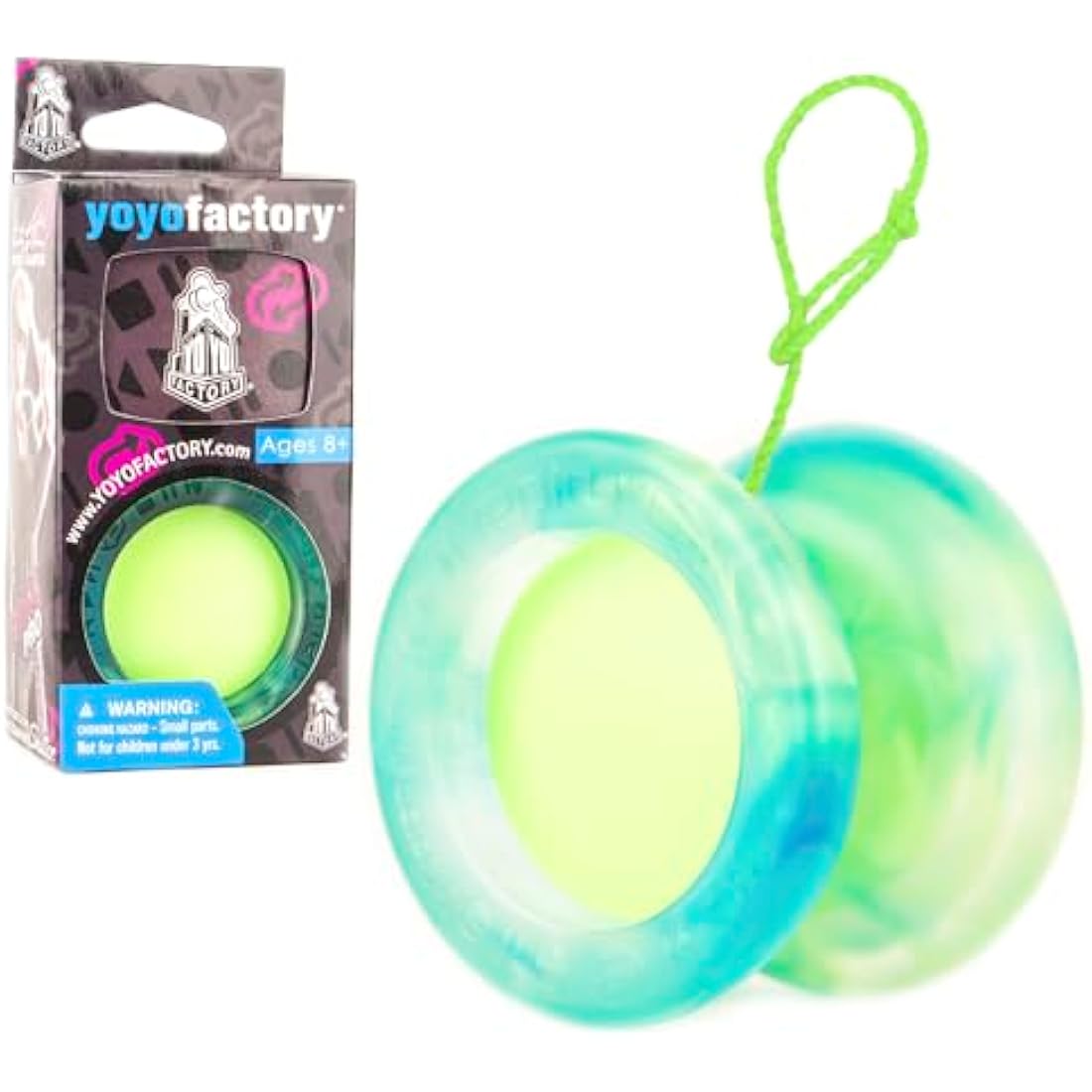 YoYo Factory Replay Pro – Trick YoYo for Kids & Adults | Professional Yo-Yo for Advanced Play, Magic YoYo Unresponsive Yo Yo Style - Green