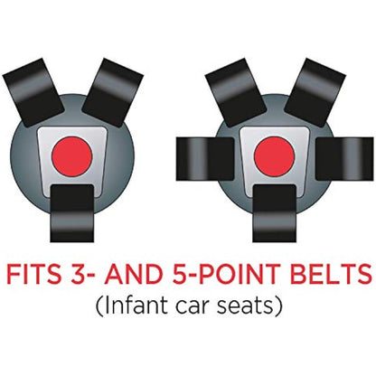Dooky Car Seat Belt Pads, Harness Strap Pads for Baby's Protection, Universal Size Suitable for 3- and 5-Point Belt System, Group 0+ yrs, 3-Piece Set (2 Shoulder Pads, 1 Crosspiece), Dandelion