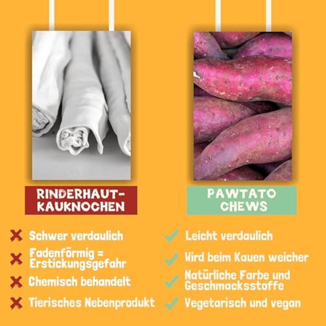 Pawtato Small Knot Shaped Vegan Dog Chews (12 x 150g) Made With 87% Sweet Potato, Rice, and Brewer’s Yeast, Natural & Delicious Dog Training Treats, Ideal For Dogs & Puppies, Fun Purple Colour