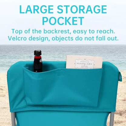 #WEJOY Folding Beach Chairs Lightweight Portable Garden Chair with Armrest Sturdy High Back Camping Chair for Outdoor Fishing Festival