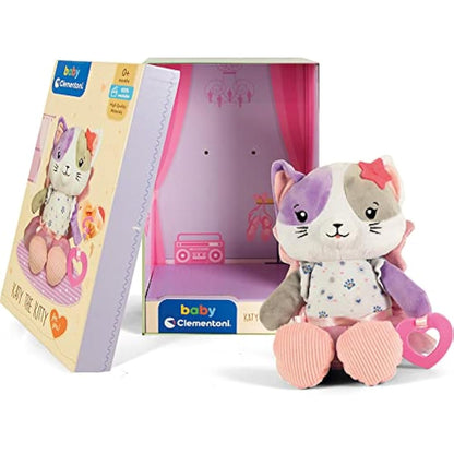 Clementoni Baby 17420, Katy the Kitty Plush Toy for babies, Ages 0 months Plus