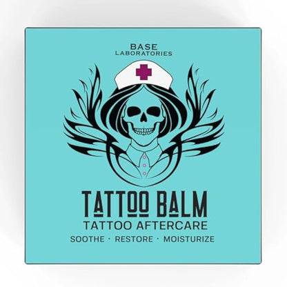 Base Labs Tattoo Balm | Soothe Restore Moisturize | Tattoo Aftercare Lotion Balm for Tattoo Recovery, Brightening, Color Enhancement, for Old and New Tattoos | Tattoo Aftercare Ointment Salve 2PK