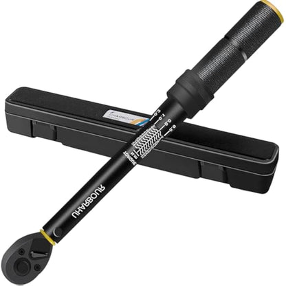 Uharbour Torque Wrench 1/4, 3-25 Nm Bike Torque Wrench, 0.1 Nm Micro Adjustment with Lock, ±3% Accuracy with Calibration Certificate, Dual Direction with 72 Teeth